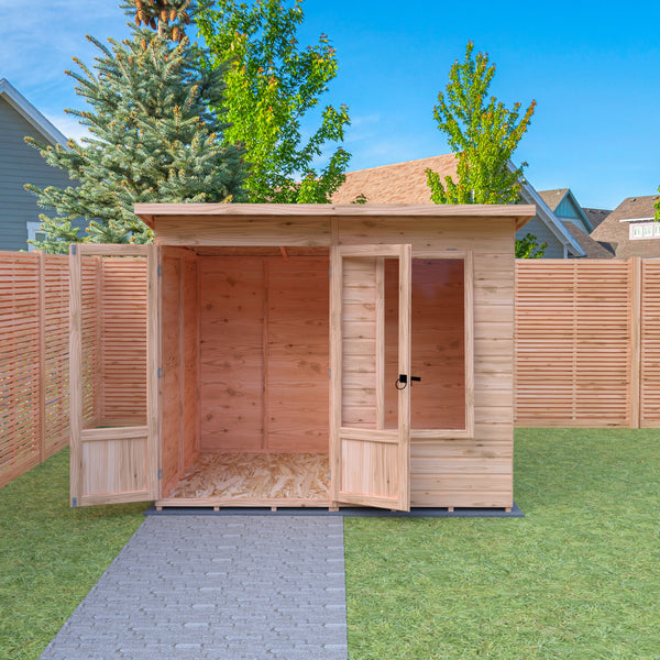 Shire 8x6 Peony Summerhouse 12mm Shiplap interlock cladding