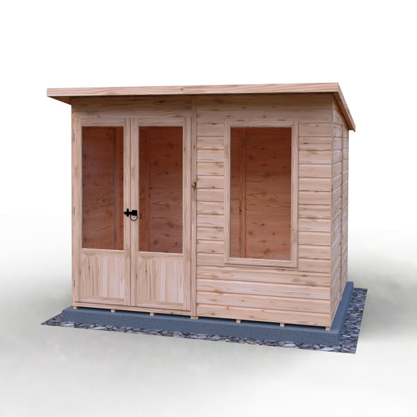 Shire 8x6 Peony Summerhouse 12mm Shiplap interlock cladding