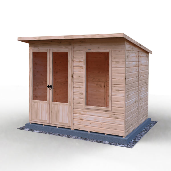 Shire 8x6 Peony Summerhouse 12mm Shiplap interlock cladding