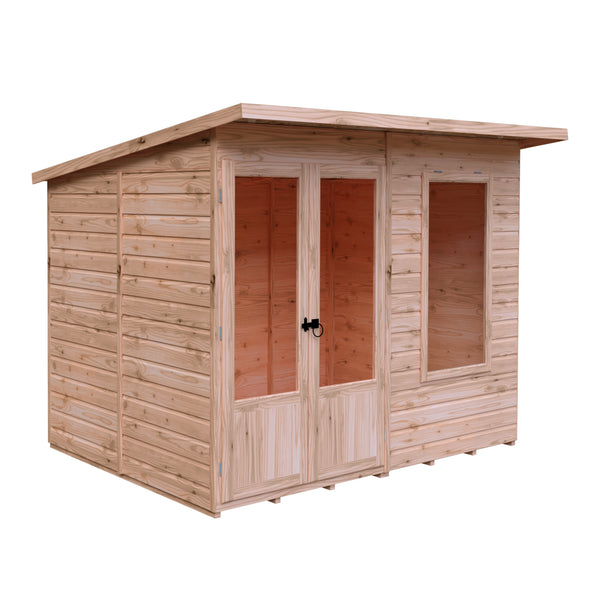 Shire 8x6 Peony Summerhouse 12mm Shiplap interlock cladding