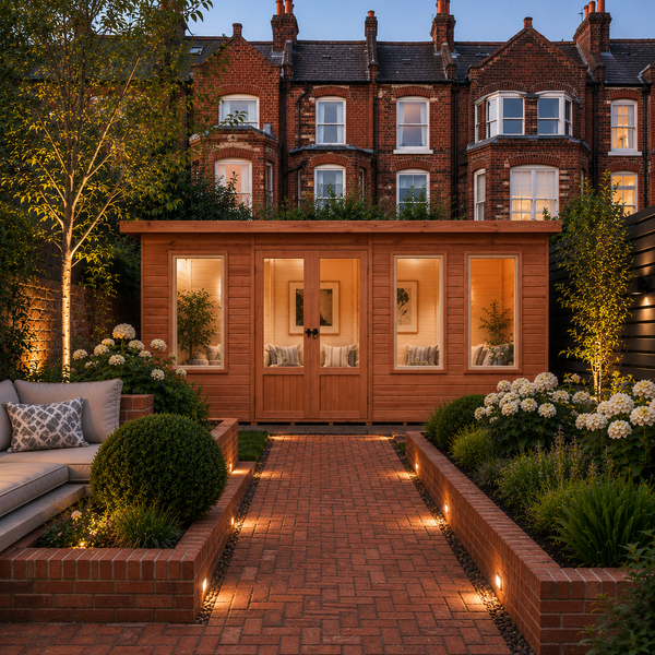 Shire 16x6 Peony Summerhouse 12mm Shiplap interlock cladding