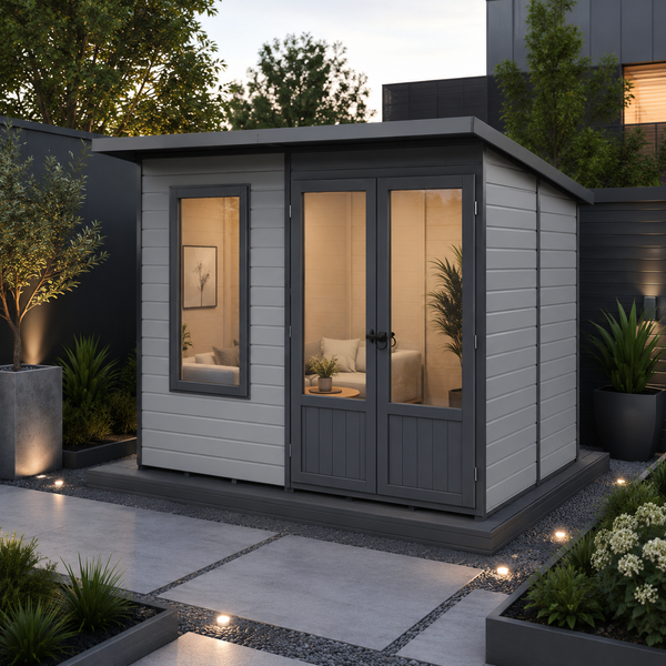 Shire 8x6 Peony Summerhouse 12mm Shiplap interlock cladding