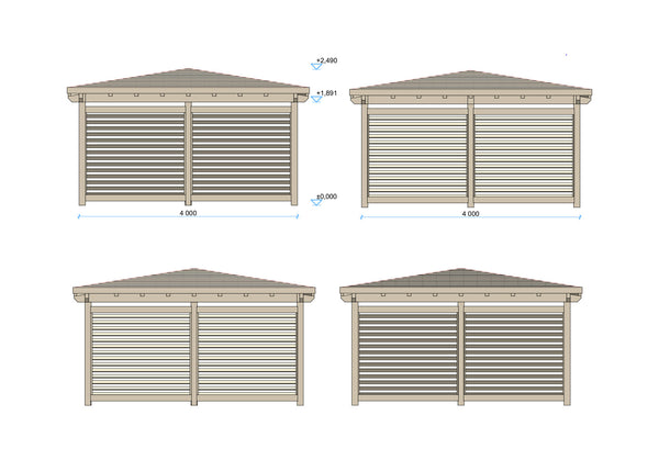 Grange Uma Pergola 4x4m - Best Shed