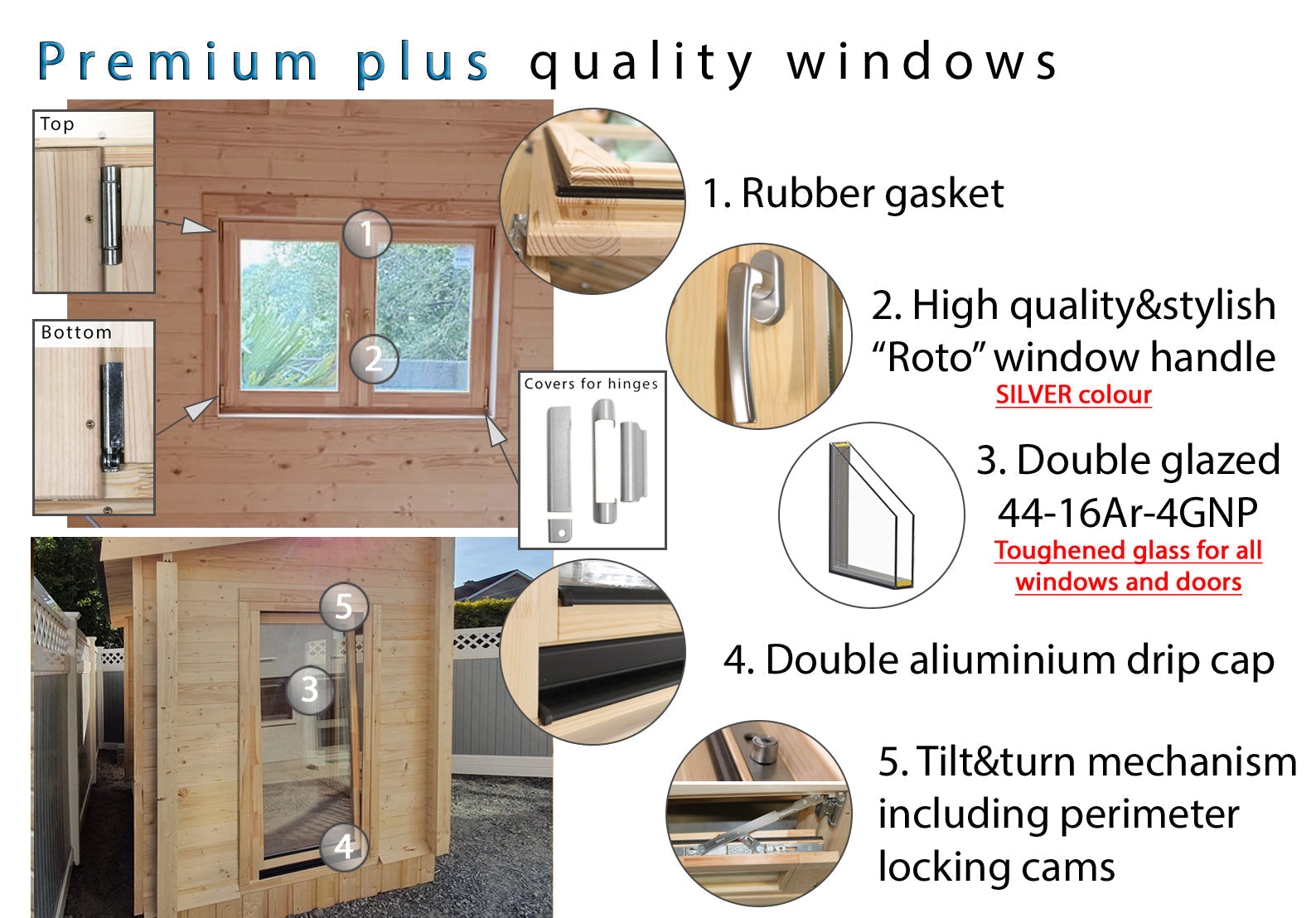 Shire Suzy 18x18 multiroom Log Cabin 44mm logs - Best Shed