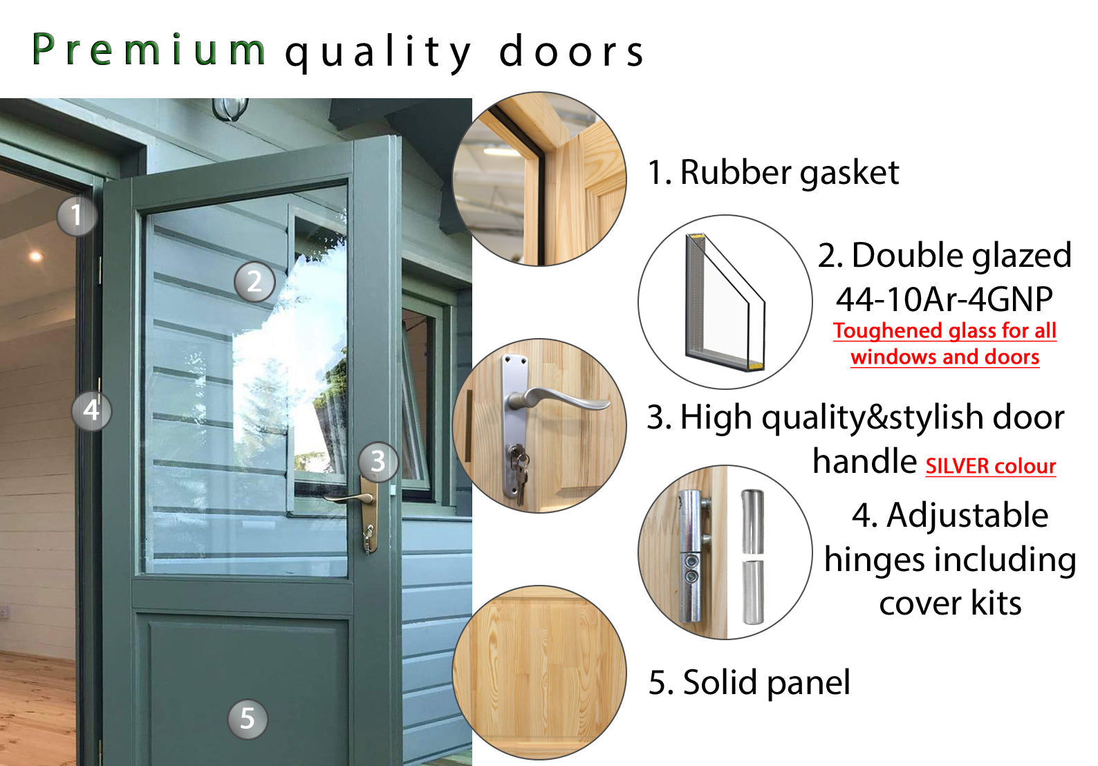 Shire Suzy 18x18 multiroom Log Cabin 44mm logs - Best Shed
