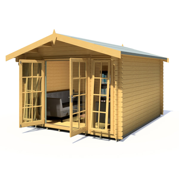 Shire 12x10 Epping log cabin 28mm Cladding - Best Shed
