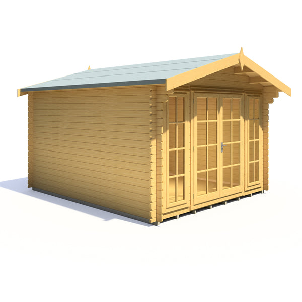Shire 12x10 Epping log cabin 28mm Cladding - Best Shed