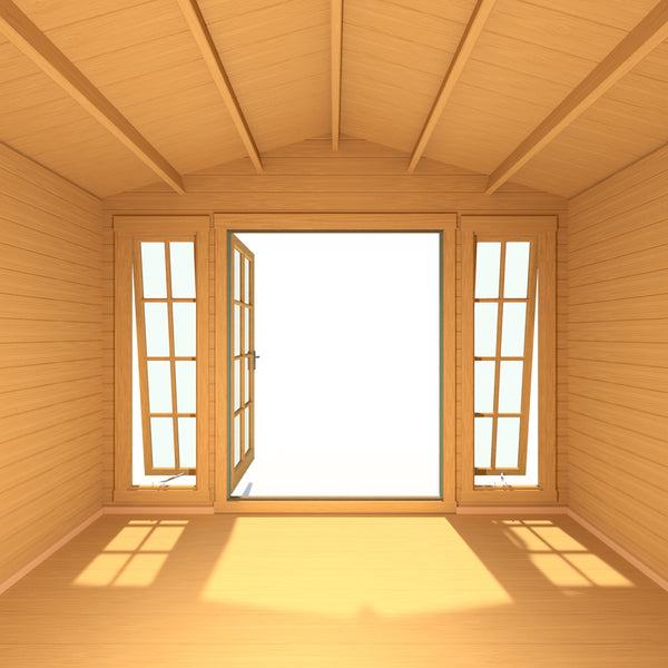 Shire 12x10 Epping log cabin 28mm Cladding - Best Shed