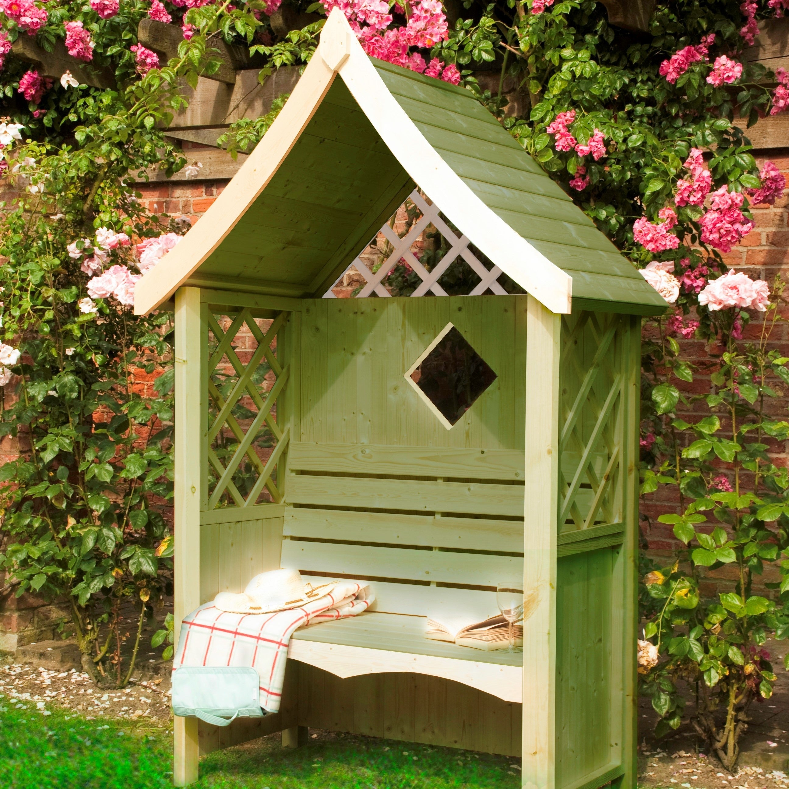 Shire Rose Arbour Seat 1.4x0.7m - Best Shed