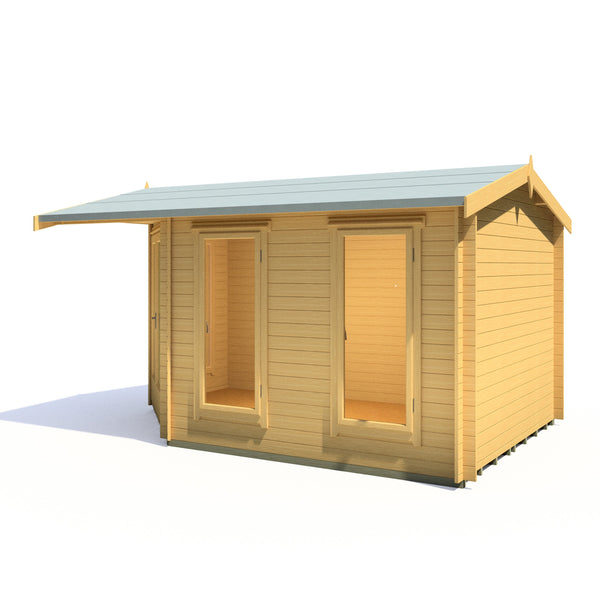 Shire 10x14 Rivington Corner log cabin 28mm logs