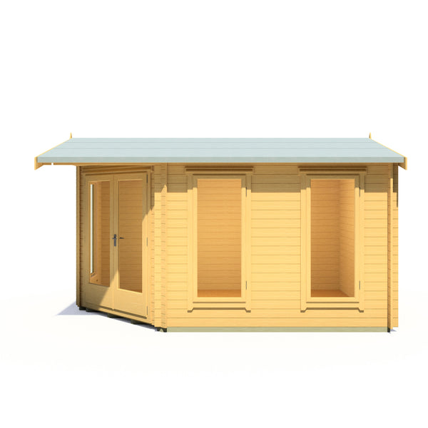 Shire 10x14 Rivington Corner log cabin 28mm logs