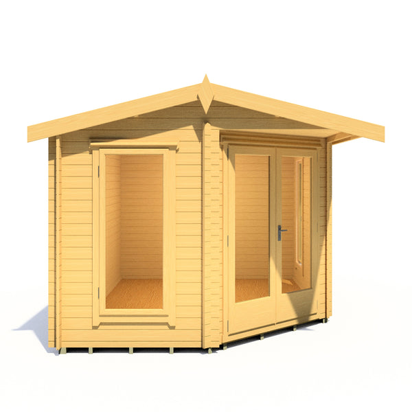 Shire 10x14 Rivington Corner log cabin 28mm logs