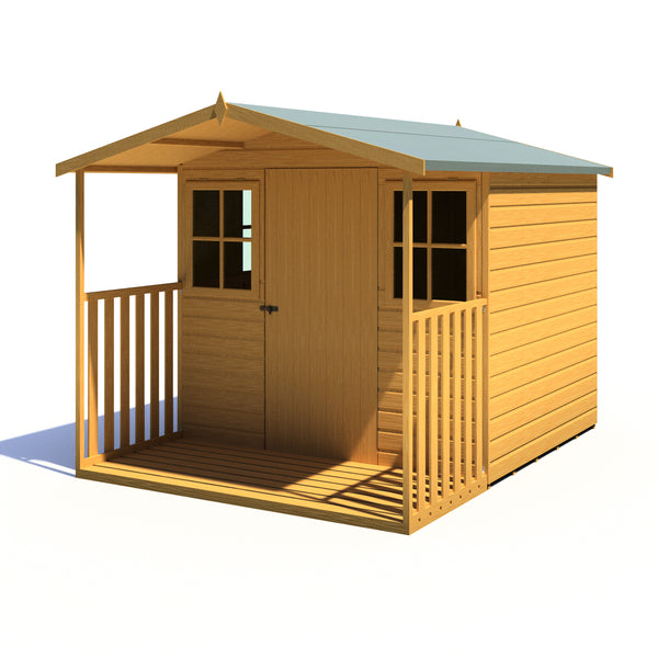 Rothesay 7x9 Garden Shed with Veranda 12mm Shiplap T&G