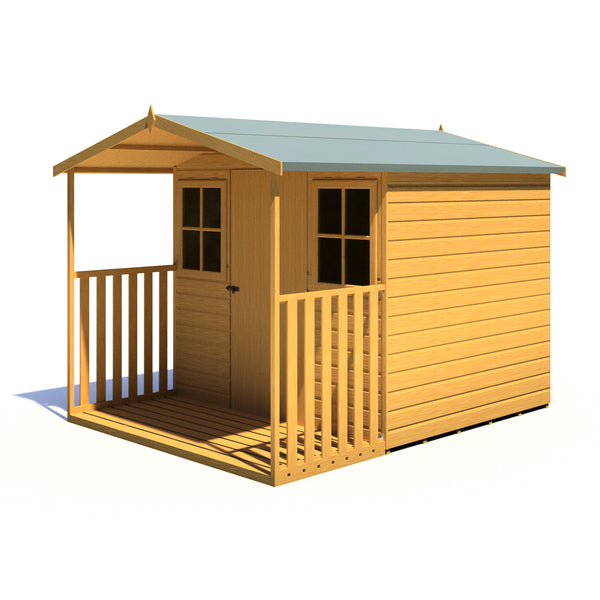Rothesay 7x9 Garden Shed with Veranda 12mm Shiplap T&G