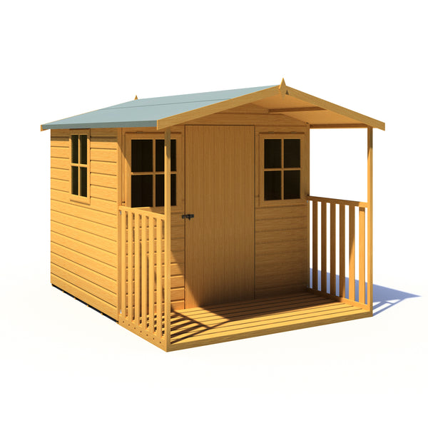 Rothesay 7x9 Garden Shed with Veranda 12mm Shiplap T&G