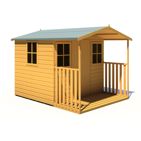 Rothesay 7x9 Garden Shed with Veranda 12mm Shiplap T&G