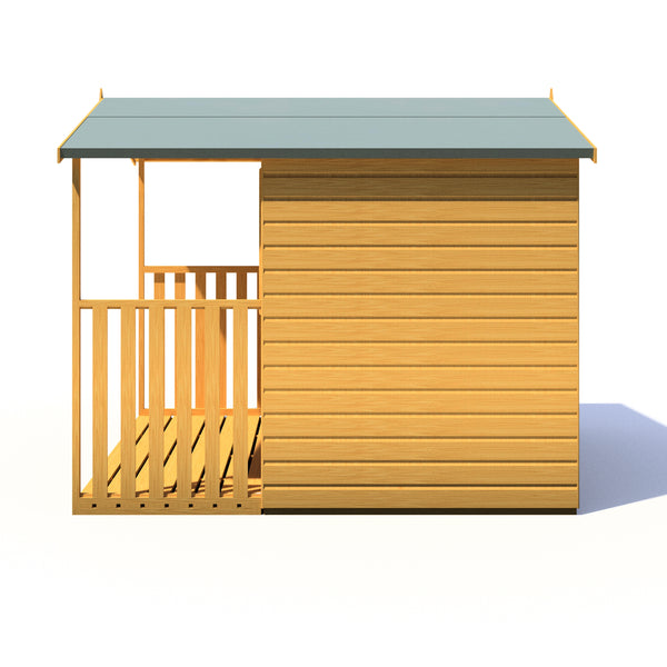 Rothesay 7x8  Garden Shed with Veranda 12mm Shiplap T&G