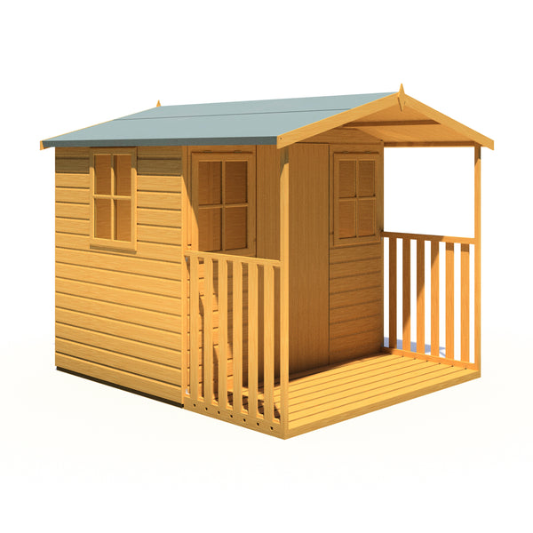 Rothesay 7x8  Garden Shed with Veranda 12mm Shiplap T&G