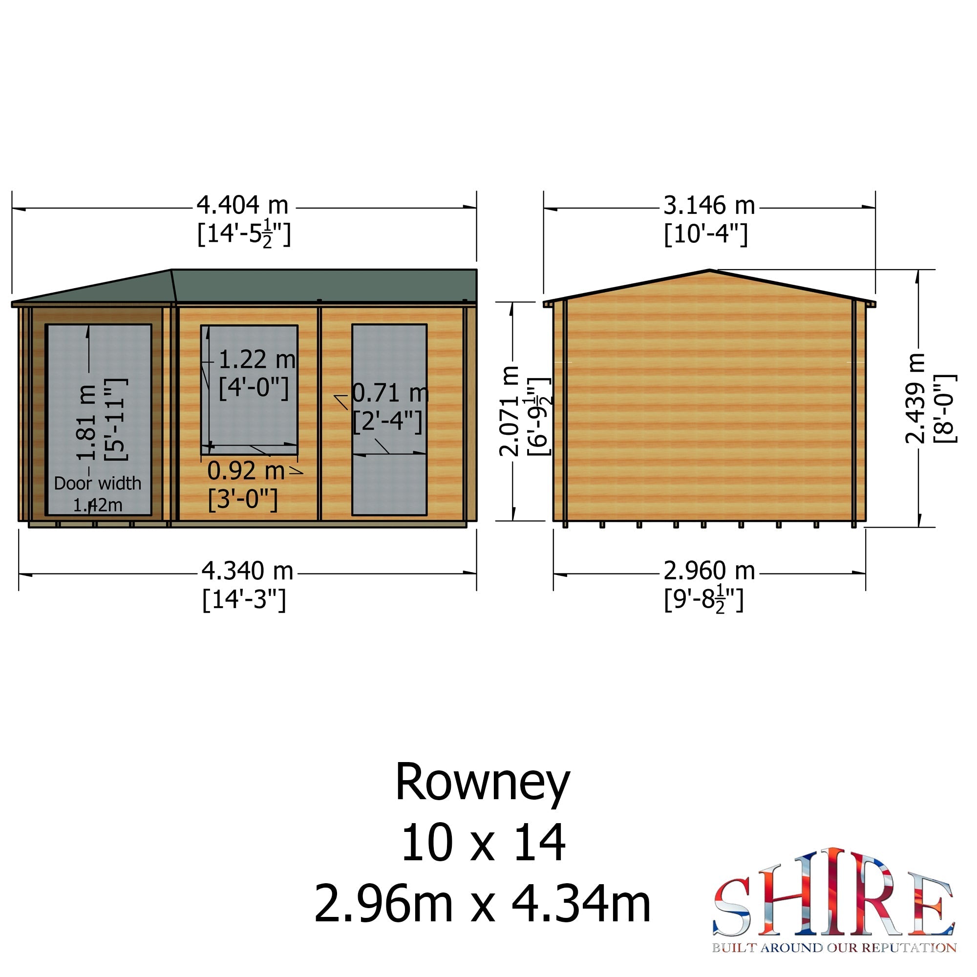 Shire Leygrove Corner Log Cabin 28mm interlock cladding - Best Shed