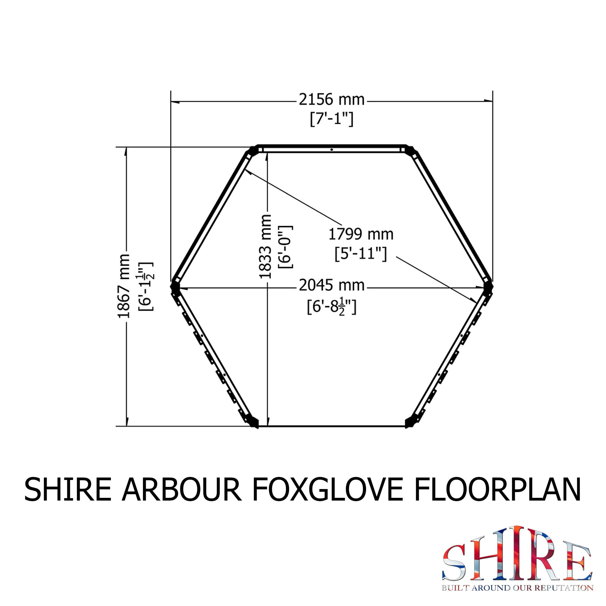 Shire  Arbour 2.6x2.3m - Best Shed