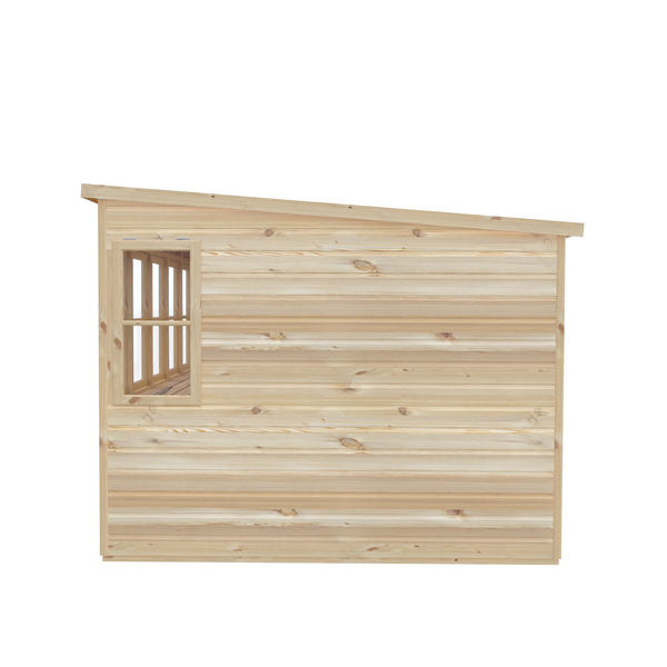 8x8 Sun Pent Potting Shed Style A Single Door 12mm Shiplap