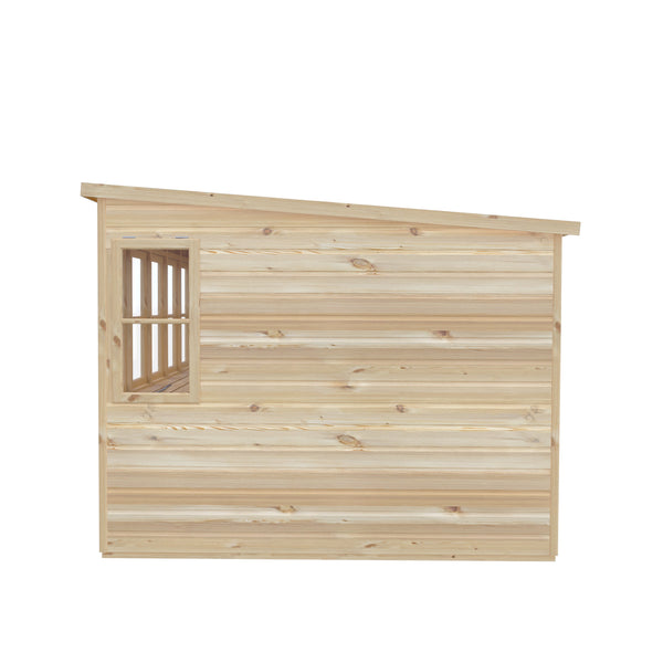 8x8 Sun Pent Potting Shed Style A Single Door 12mm Shiplap
