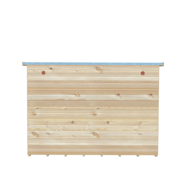 8x8 Sun Pent Potting Shed Style A Single Door 12mm Shiplap