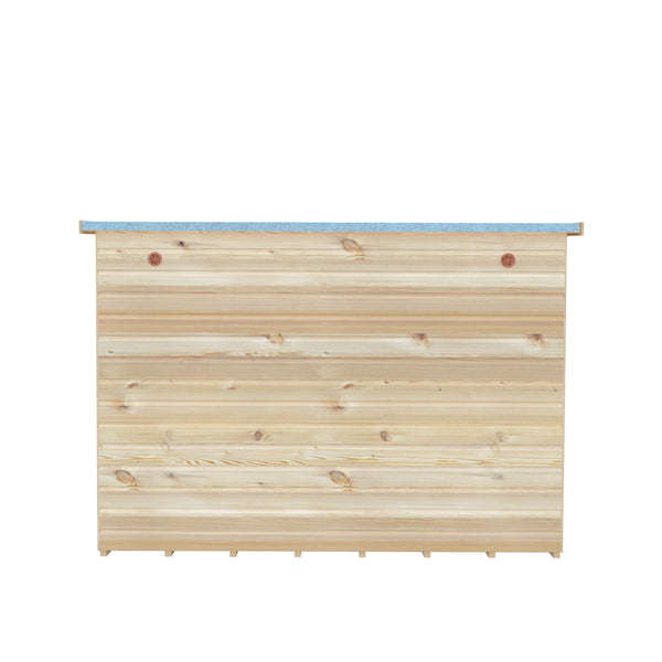 8x8 Sun Pent Potting Shed Style A Single Door 12mm Shiplap