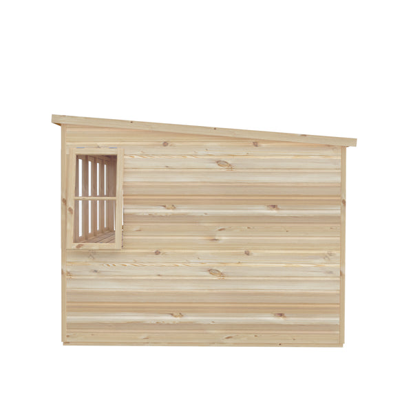 8x8 Sun Pent Potting Shed Style A Single Door 12mm Shiplap