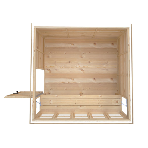 8x8 Sun Pent Potting Shed Style A Single Door 12mm Shiplap