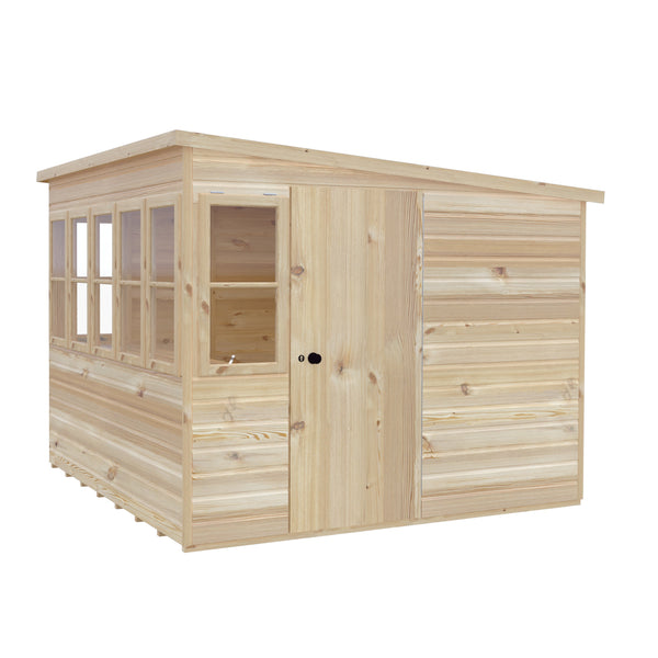 Sun Pent Potting Shed Style B 8x8 Single Door 12mm Shiplap