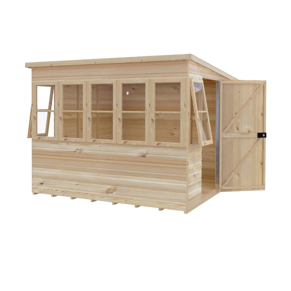 Sun Pent Potting Shed Style B 8x8 Single Door 12mm Shiplap