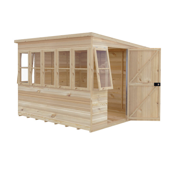 Sun Pent Potting Shed Style B 8x8 Single Door 12mm Shiplap