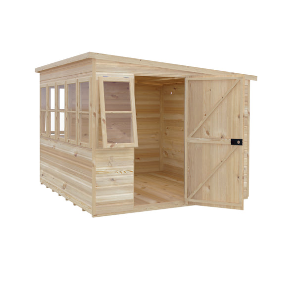 Sun Pent Potting Shed Style B 8x8 Single Door 12mm Shiplap