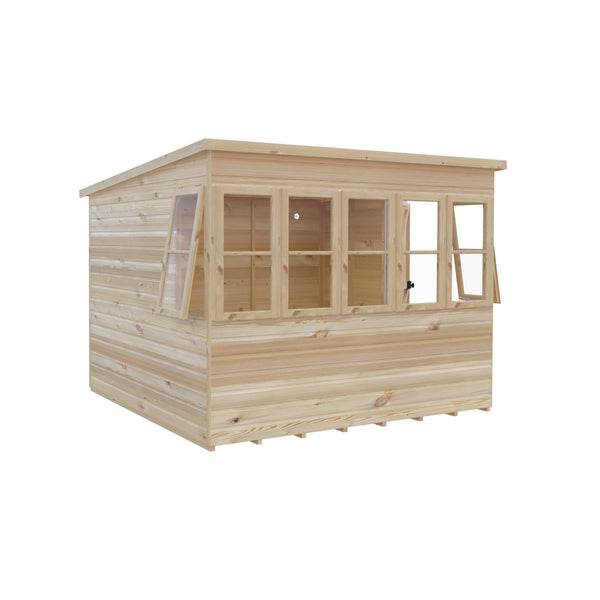 Sun Pent Potting Shed Style B 8x8 Single Door 12mm Shiplap