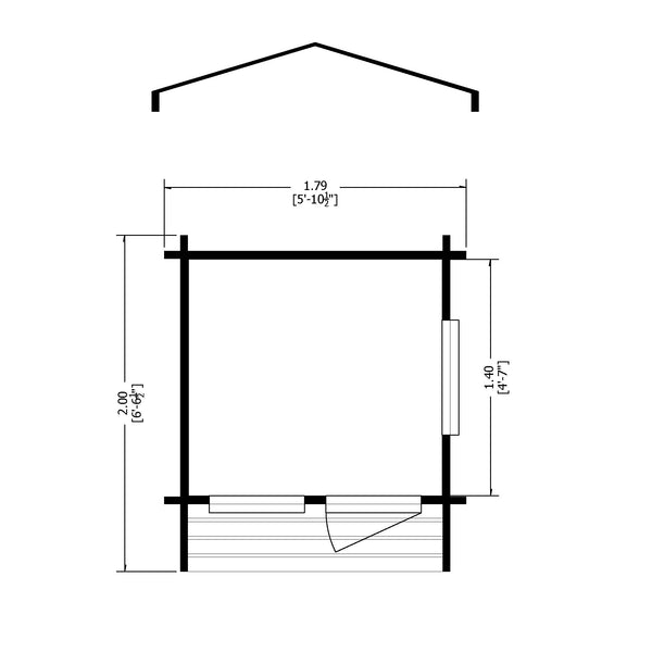 Shire 8x8 Salcey Playhouse with 28mm Cladding
