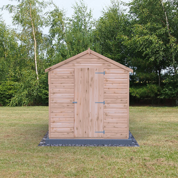 Shire 8x6 single door apex shed 12mm shiplap interlock cladding