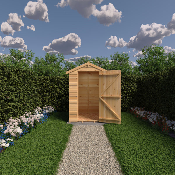Shire 4x4 apex shed 12mm shiplap interlock cladding