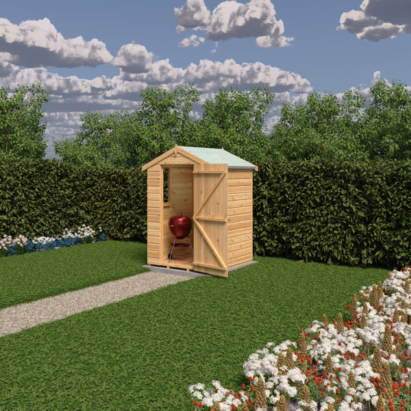 Shire 4x4 apex shed 12mm shiplap interlock cladding