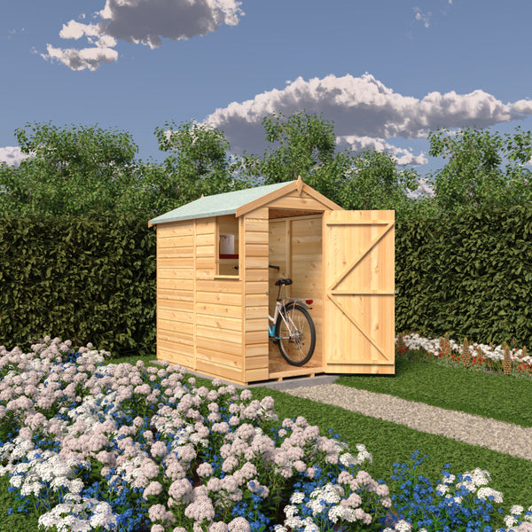 Shire Shetland Shiplap Apex 6x4 12mm interlock Clad wooden Shed