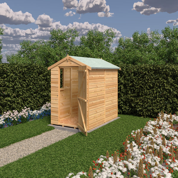 Shire Shetland Shiplap Apex 6x4 12mm interlock Clad wooden Shed
