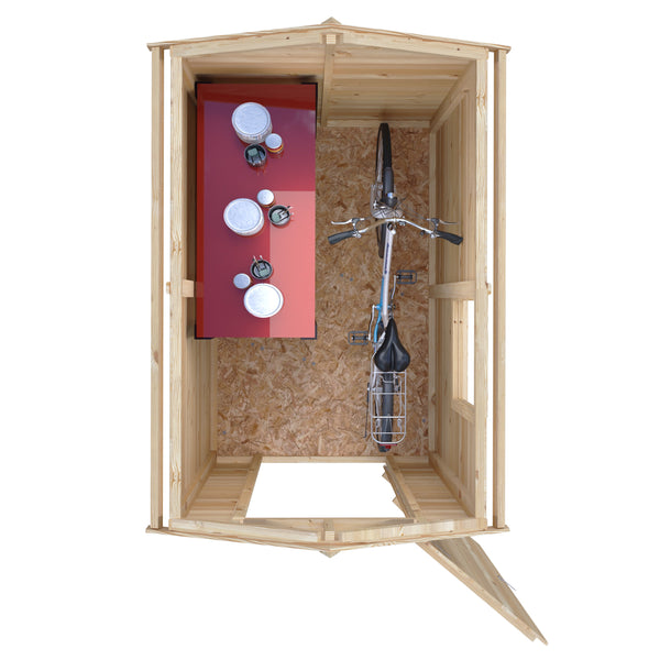 Shire Shetland Shiplap Apex 6x4 12mm interlock Clad wooden Shed