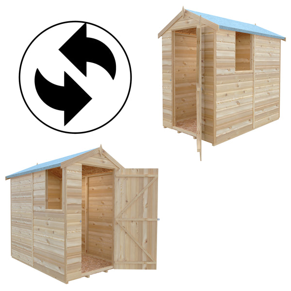 Shire Shetland Shiplap Apex 6x4 12mm interlock Clad wooden Shed