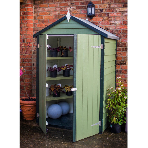 Shire Overlap Double Door 4x3 with Shelves Storage Shed - Best Shed