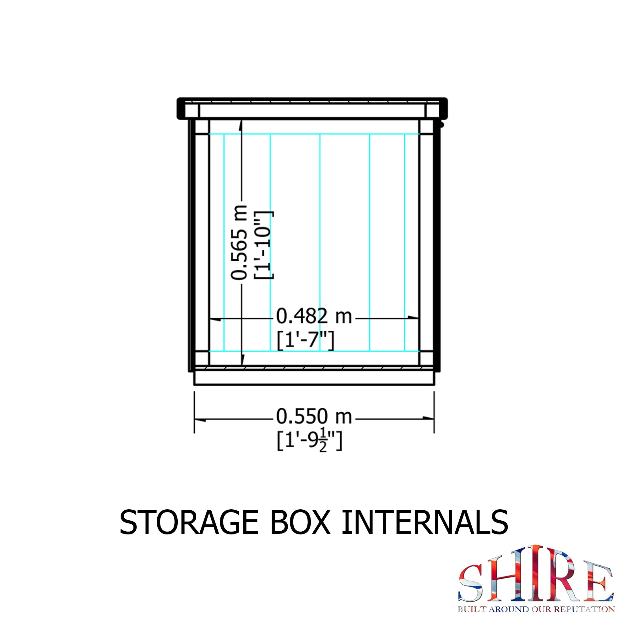 Shire Garden Storage Box interlock 4x2 - Best Shed