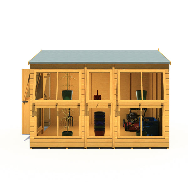 8x10 Sunhut Potting Shed with double doors - Best Shed