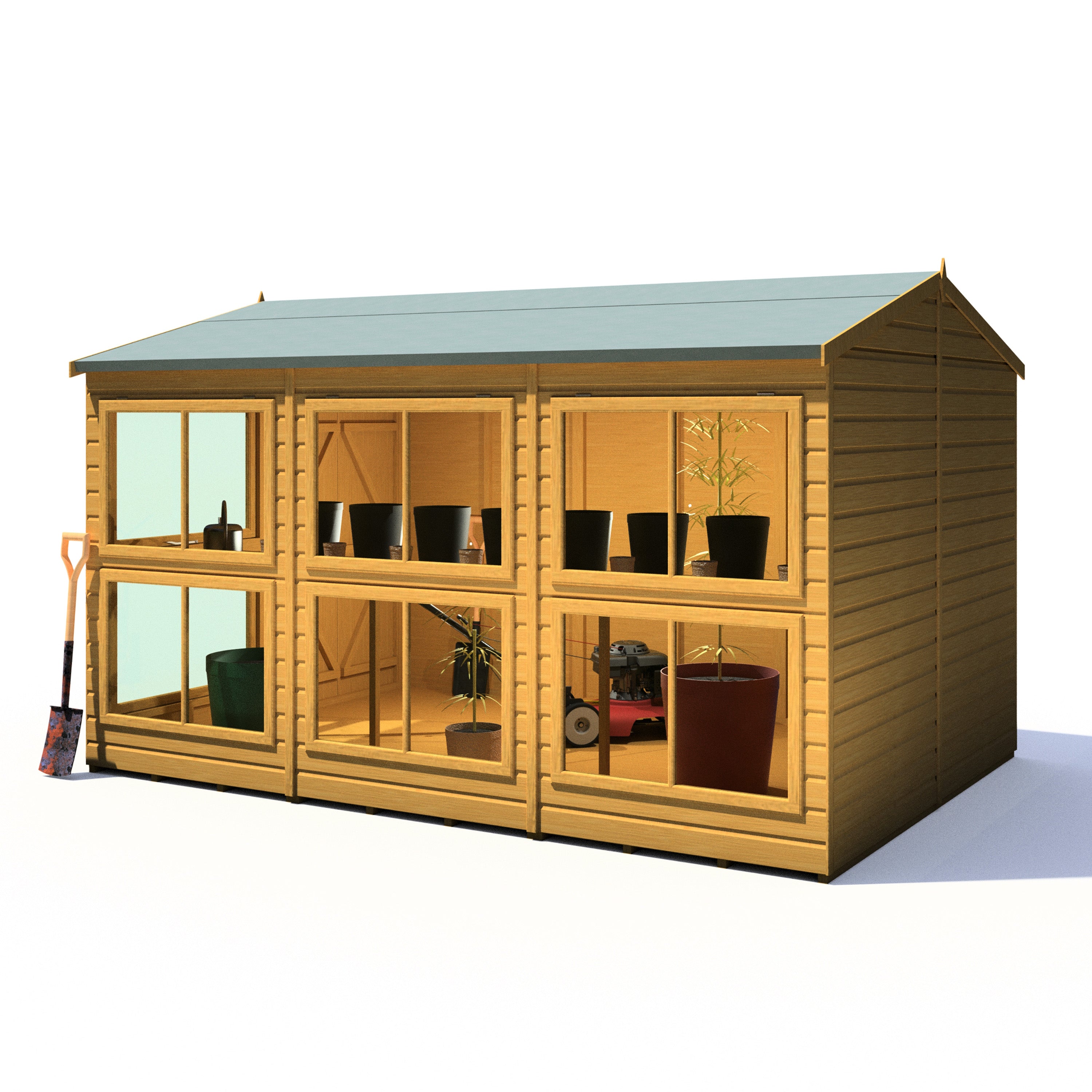 8x12 Sunhut Potting Shed with double doors - Best Shed