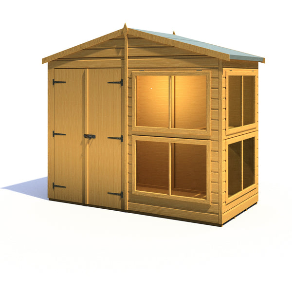 8x4 Sunhut Potting Shed with double doors - Best Shed