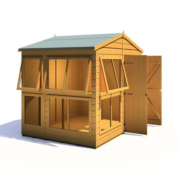8x6 Sunhut Potting Shed with double doors - Best Shed