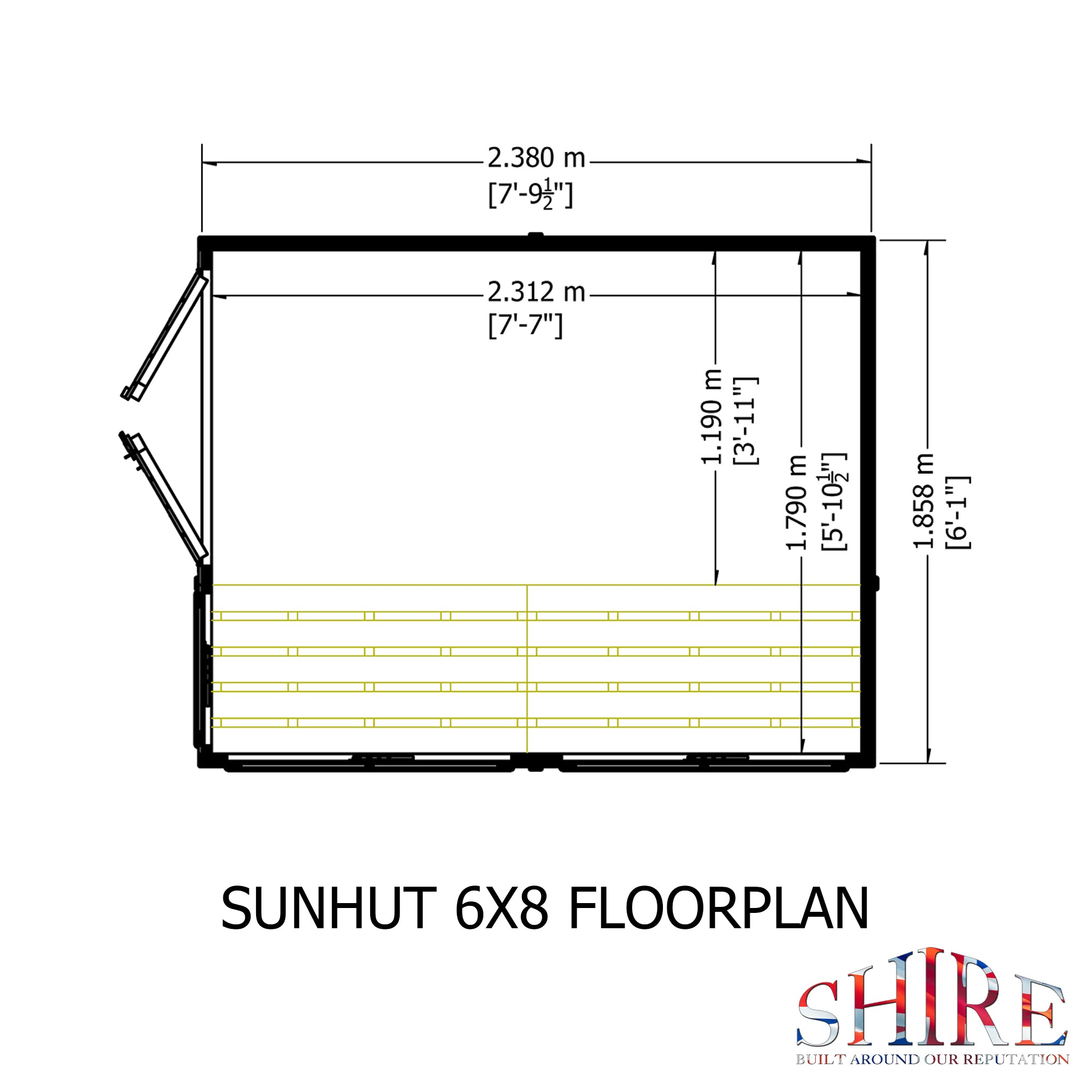 Shire Sun Hut 6x8 Potting Shed - Best Shed